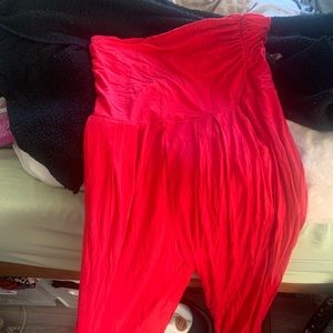 Forever 21 red jumpsuit